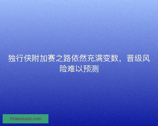 独行侠附加赛之路依然充满变数,晋级风险难以预测 独行侠附加赛之路依然充满变数,晋级风险难以预测